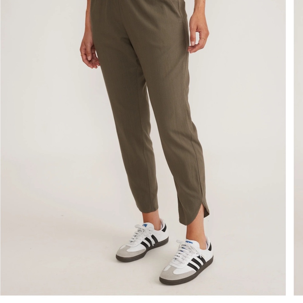 Marine Layer Khaki Cropped Women's Pants